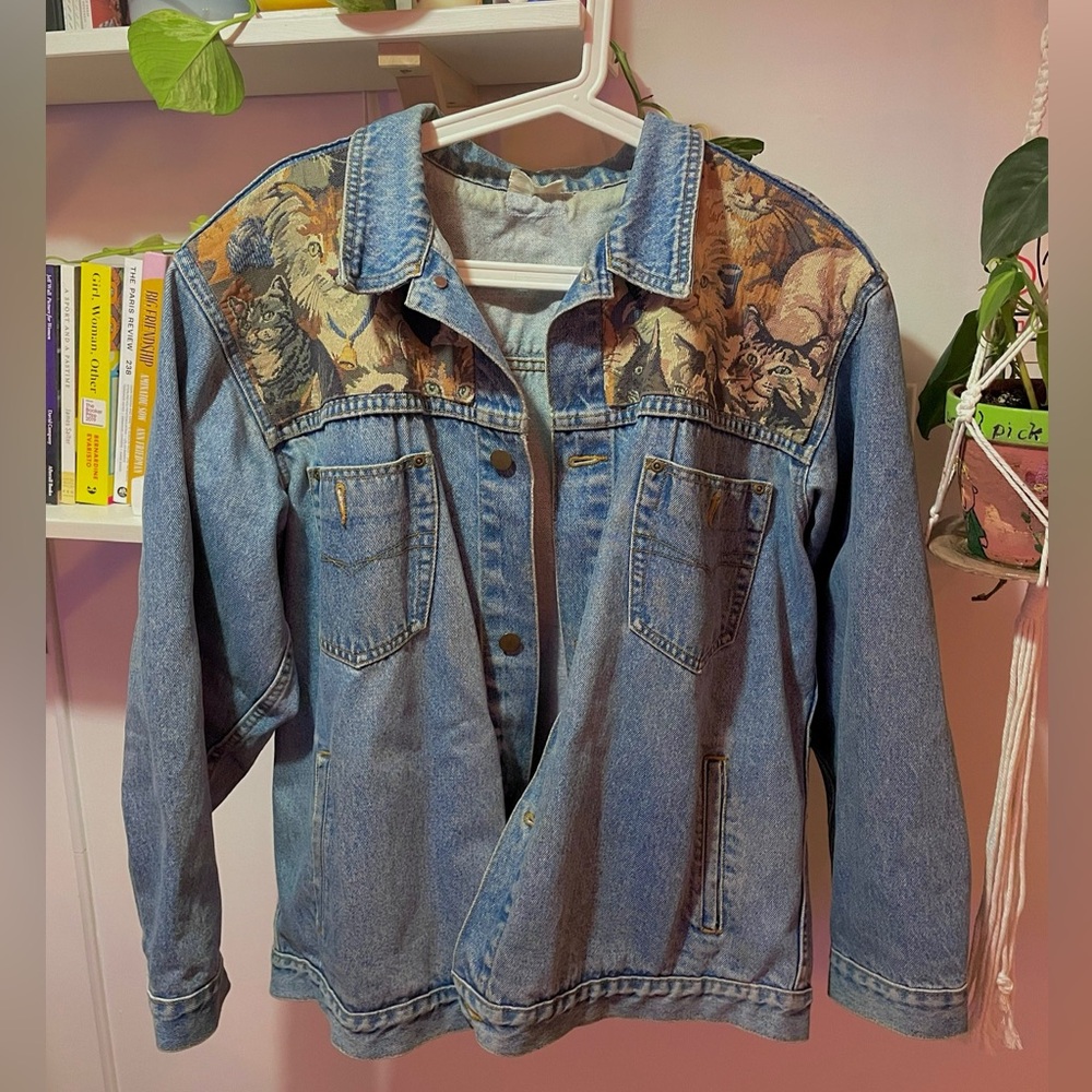 Cat detail Denim Jacket
